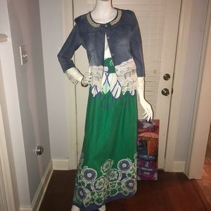 Denim and Pearls Lace Jacket